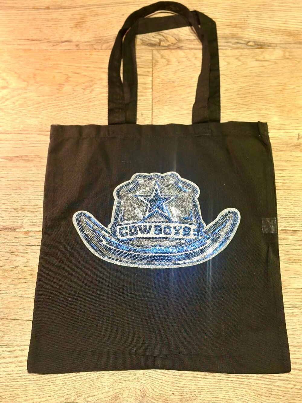 Dallas Cowboys Sequin Tote Bag | Sparkly NFL Football Game Day Fan Purse